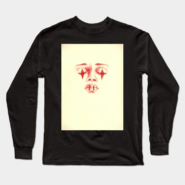 2 of Diamonds Long Sleeve T-Shirt by theblackcat5679